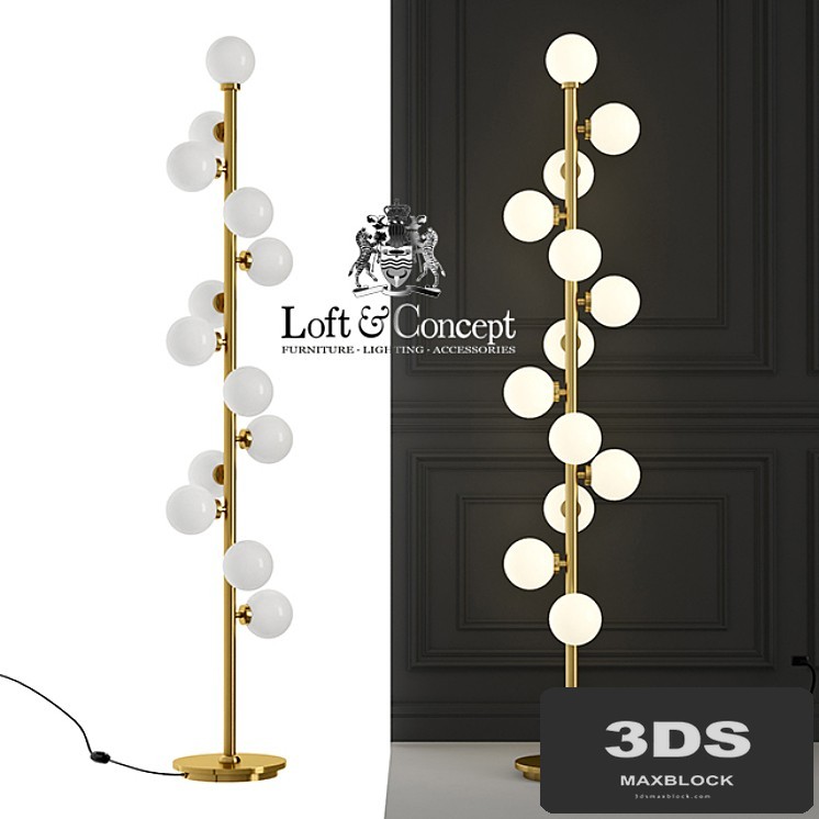 Floor lamp BUBBLE STIK COLD FLOOR LAMP