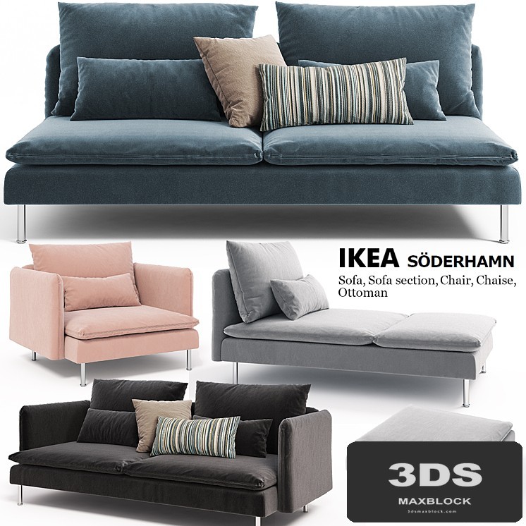 Sofas, chairs, couch, ottoman Ikea SODERHAMN