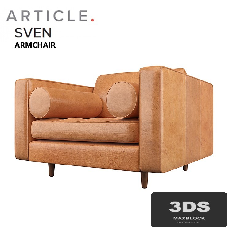 sven charme tan armchair