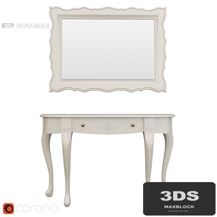 Panamar console and mirror (2)