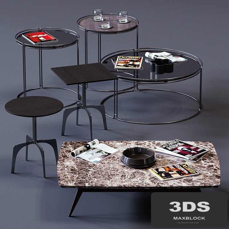 Ditre Italia Coffee Tables Set 03
