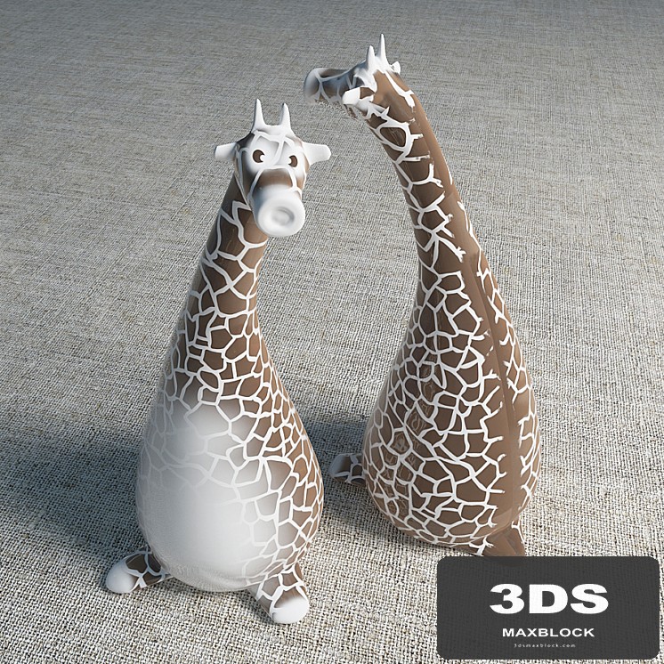 Ceramic figurine of a giraffe