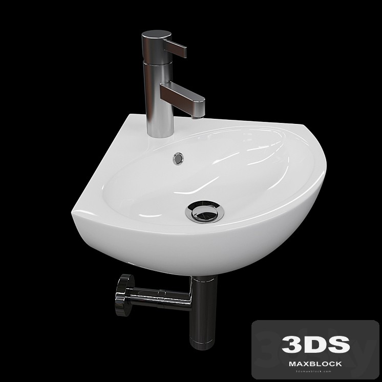 Corner washbasin Kolo Runa