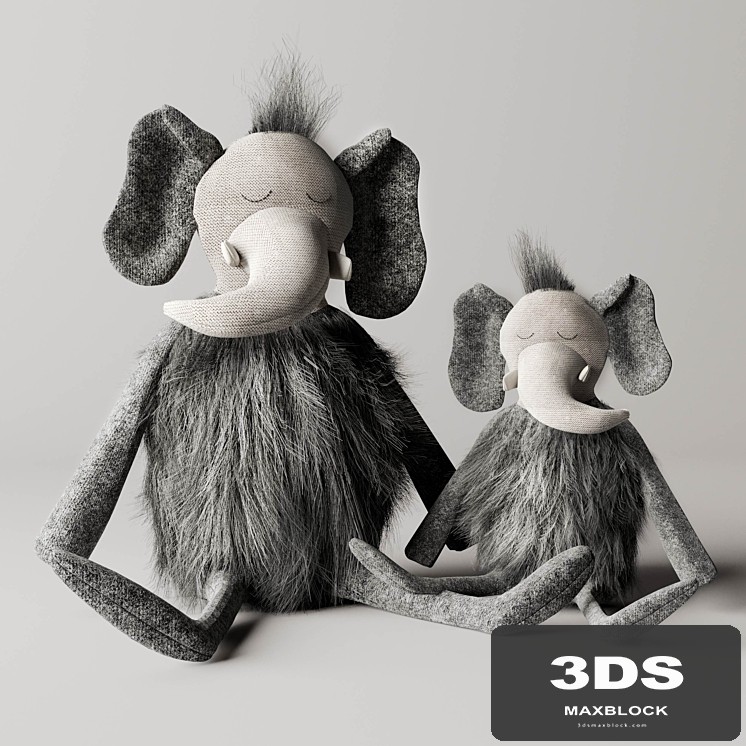 Plush mammoth