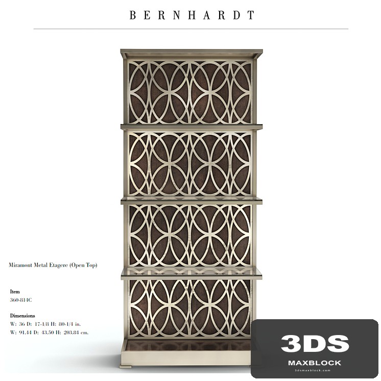 Bernhardt, Miramont Metal Etagere