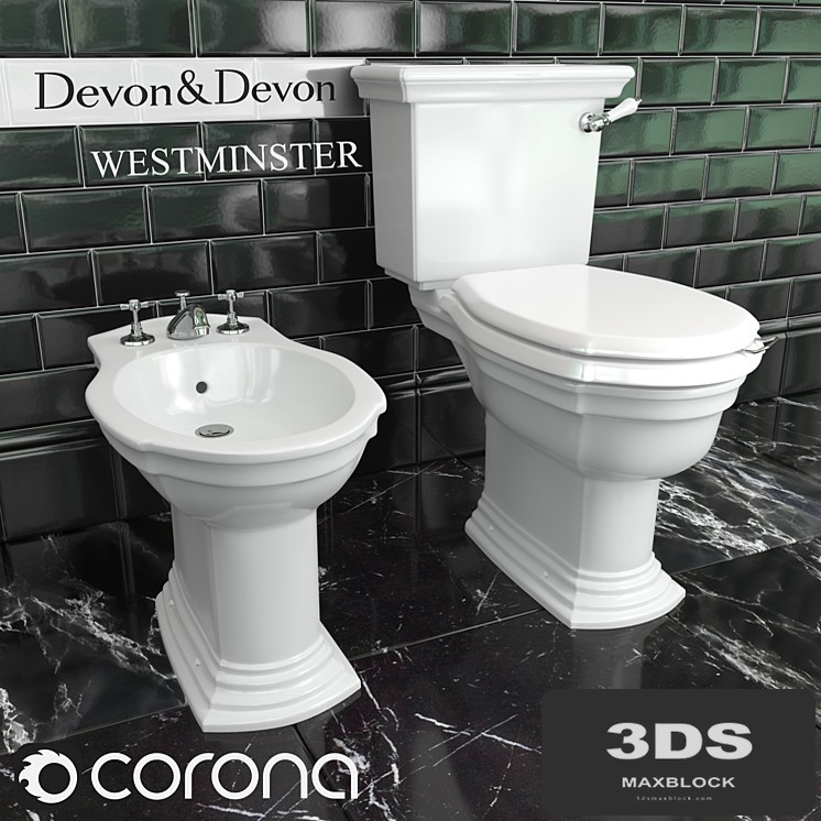 Toilet bowl and bidet Devon & Devon Westminster
