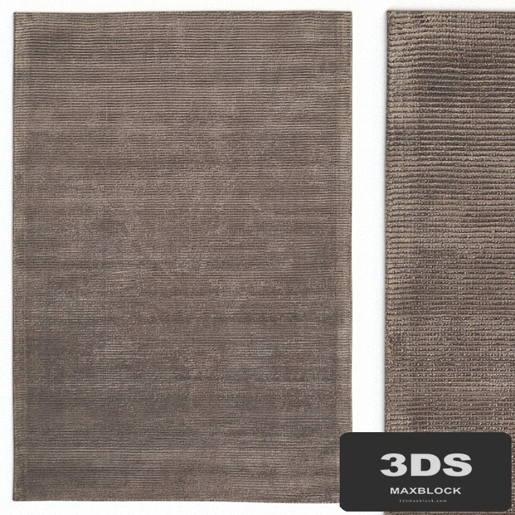 Carpet Benuta Lines Viscose Brown Rug