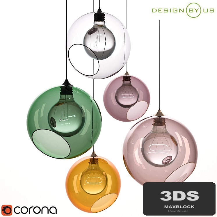 HANGING LAMP GLASS BALL CEILING LIGHTS_Design BY US