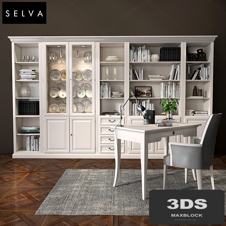 Selva bookcase Mirabeau set sections02