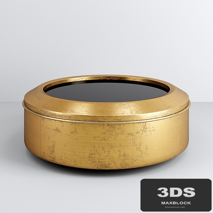 Bernhardt Carnaby Round Metal Cocktail Table