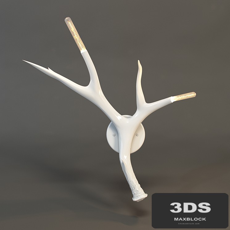 ROLL and HILL Superordinate Antler Sconce by Jason Miller 3D model