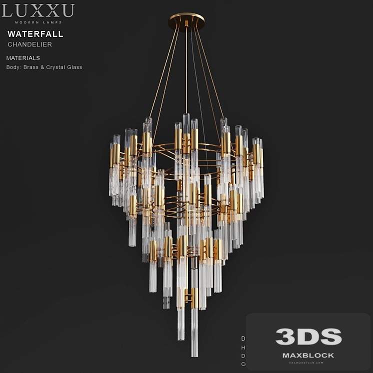 LUXXY Waterfall Chandelier