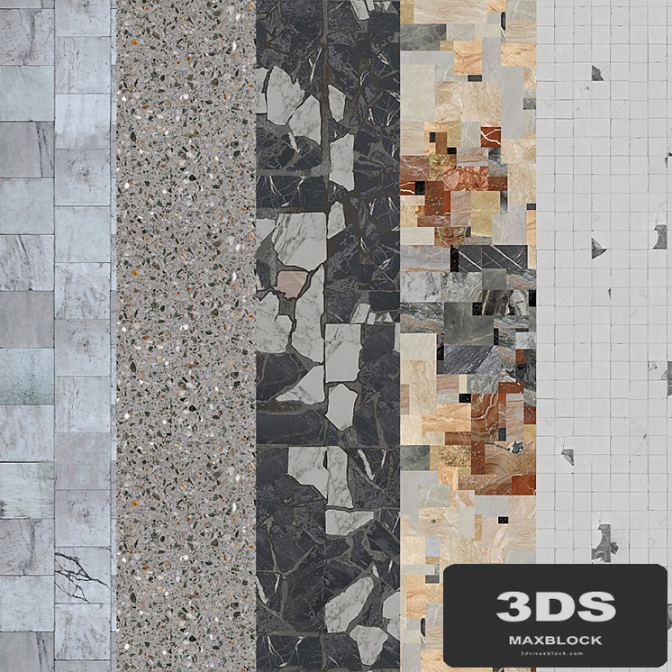 Terrazzo.Breccia.Mosaic.Marble.Seamless texture.