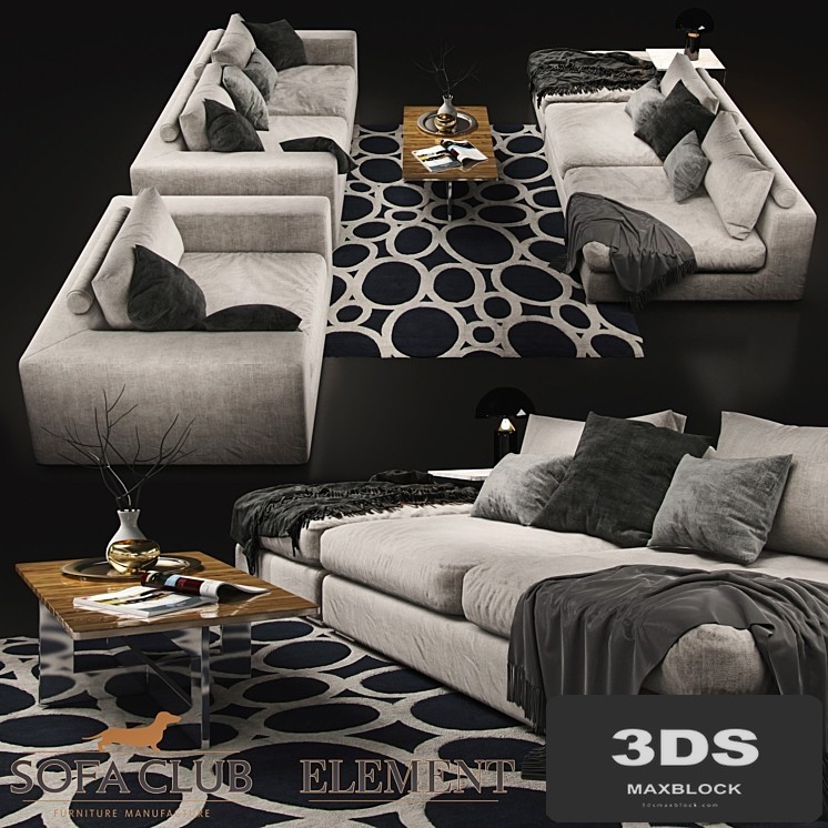Sofa Cristal Sofa Club White