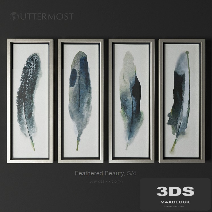 Uttermost Feathered Beauty S4