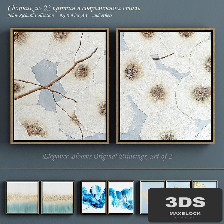 Collection of modern paintings (set-10)
