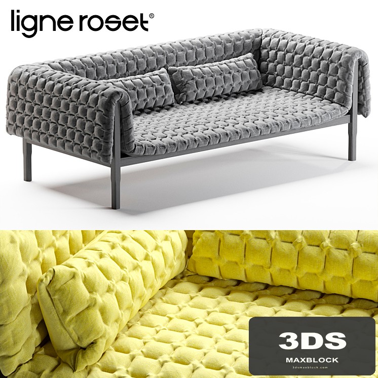 Ruche large settee low back