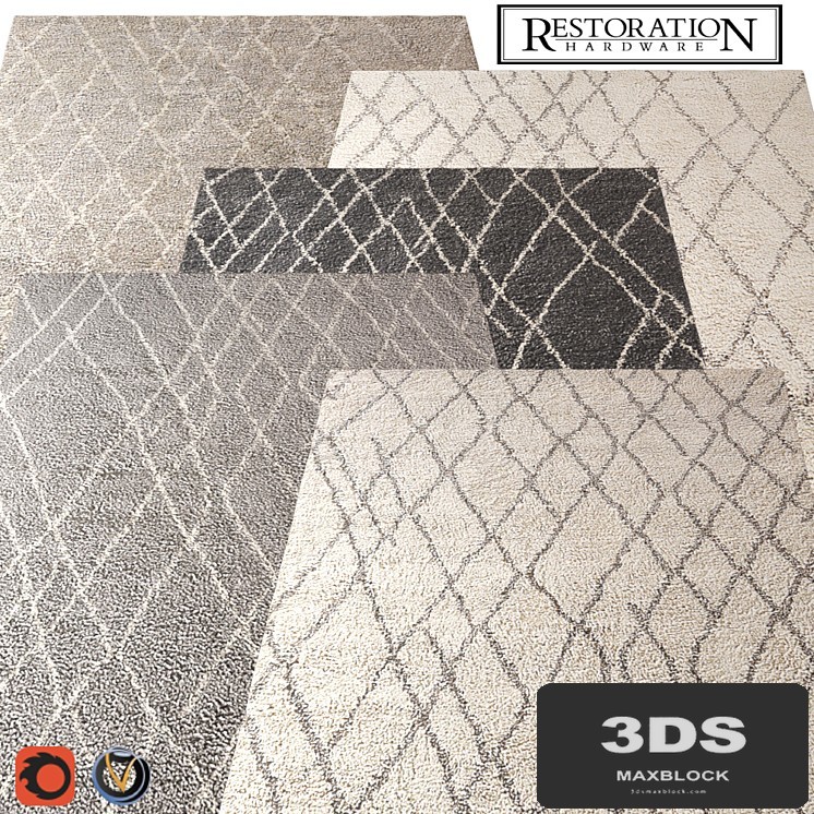 Carpet Restoration Hardware (Noura) 2440x3050 (5 colors)