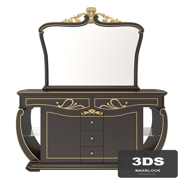 Sideboard + Mirror, Coll. D Frandiss 2017