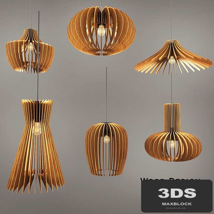 Wooden lamps