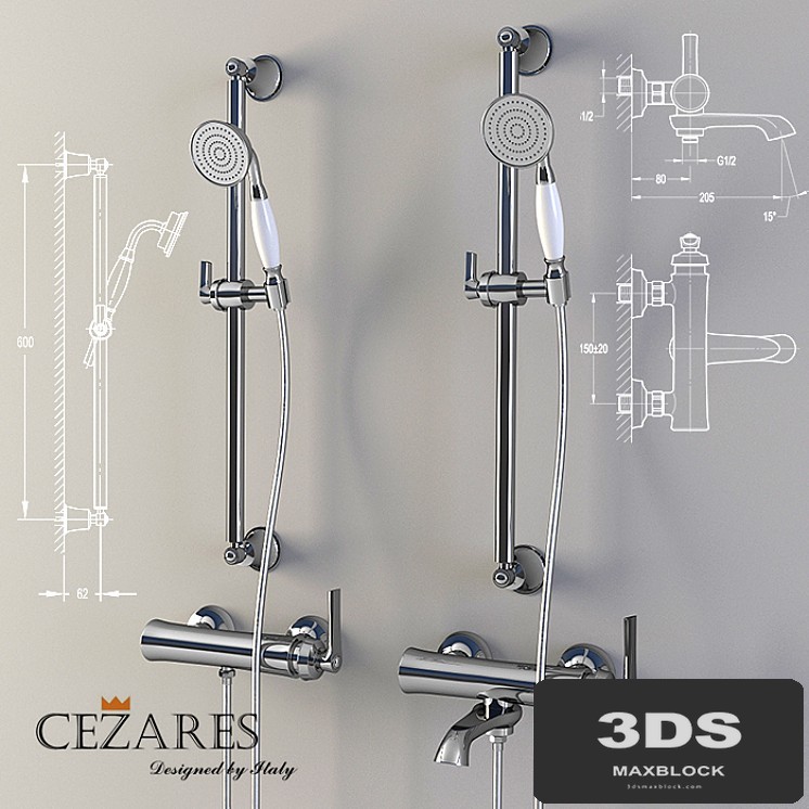Bath and shower faucet Cezares Liberty F-VD-01