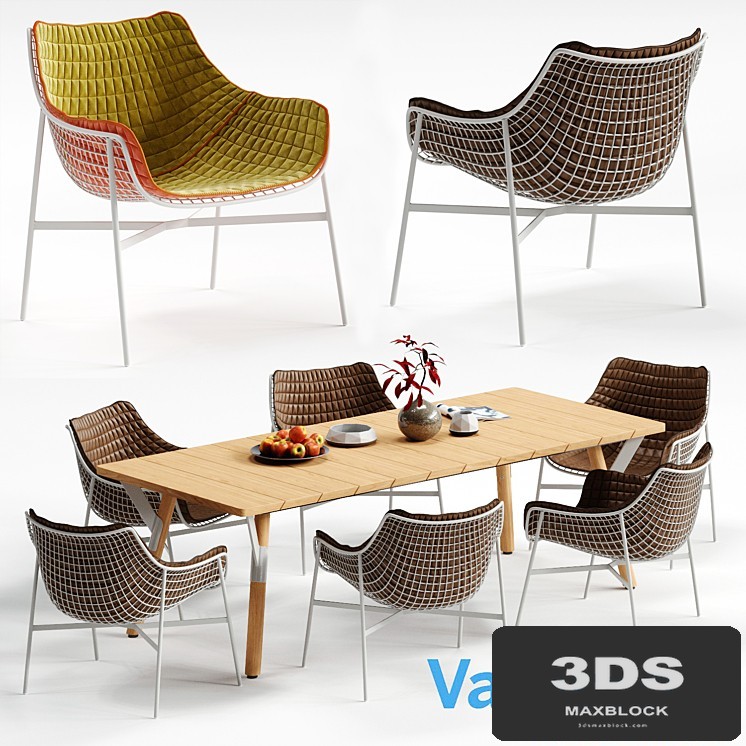 Varaschin SUMMERSET Chair and LINK Table