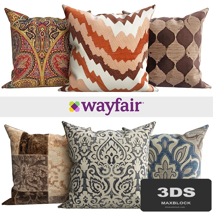 Decorative pillows from Wayfair shop