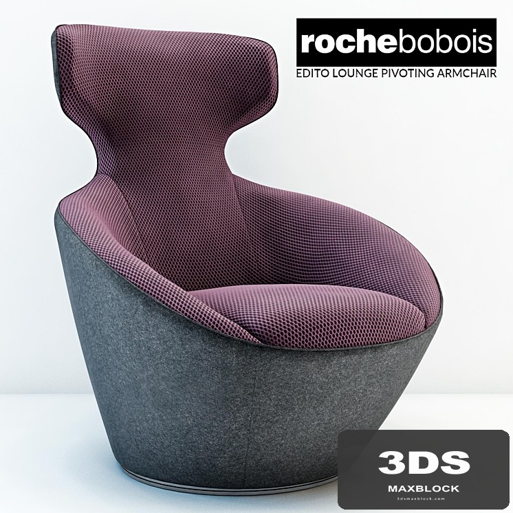 Roche bobois Edito lounge pivoting armchar