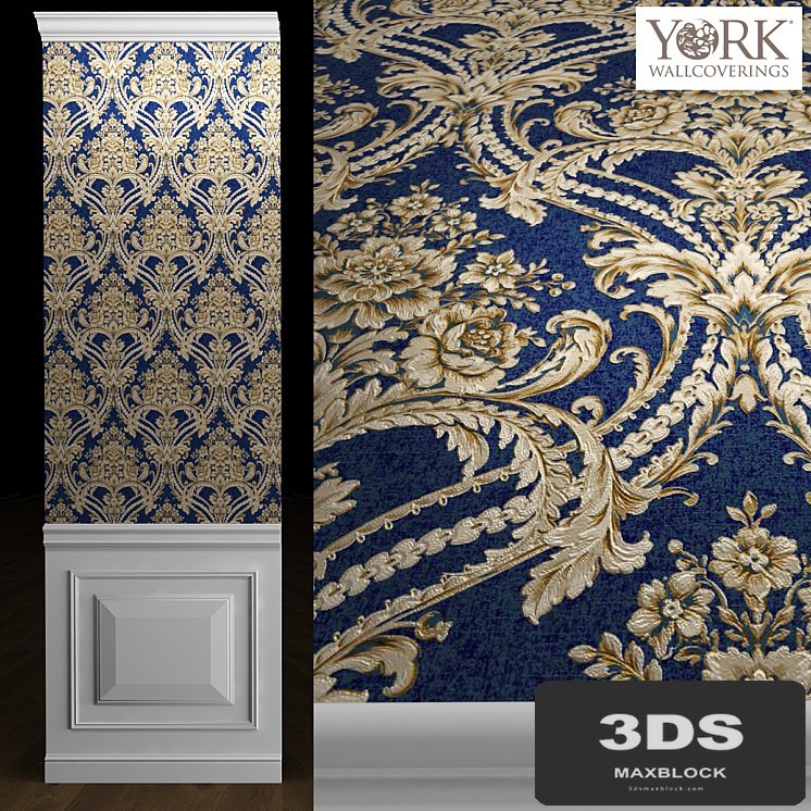 York Wallcoverings DAMASK Wallpaper