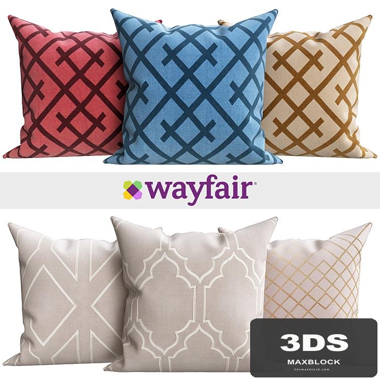 Decorative pillows from Wayfair shop