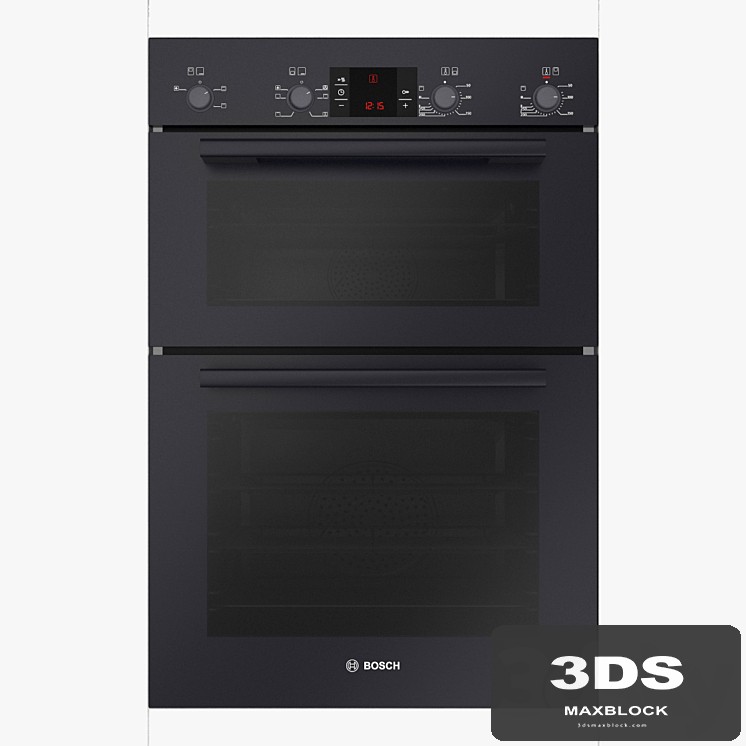 Built-in double multi-function oven HBM43B260B black Serie 6