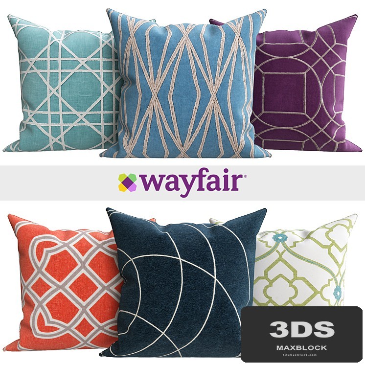 Decorative pillows from Wayfair shop
