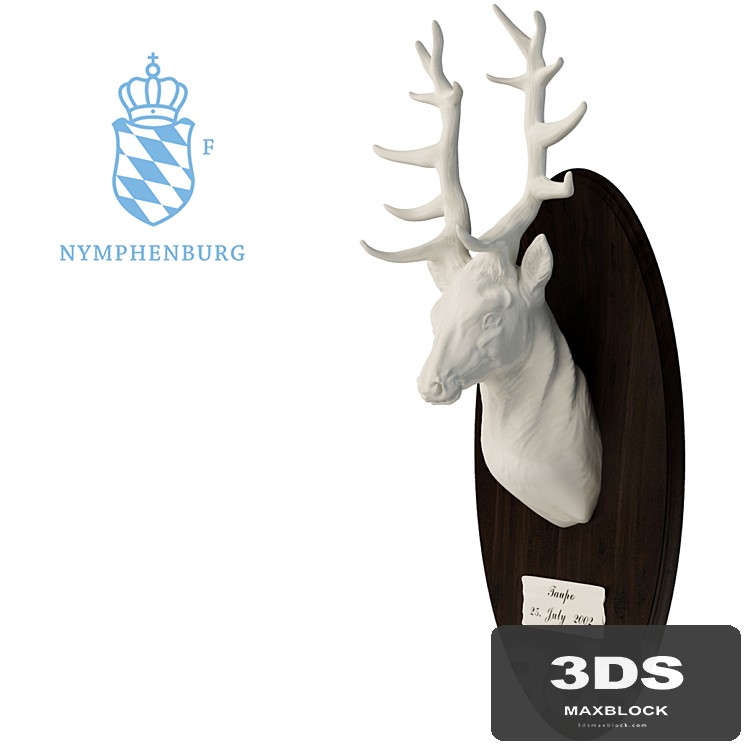 Nymphenburg. Deer head. - View 1