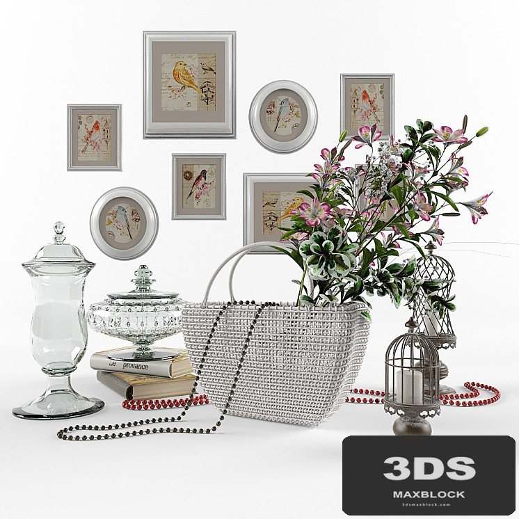 Decorative set in the style of Provence