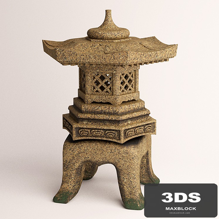 Japanese garden lantern "Yukimi-toro"