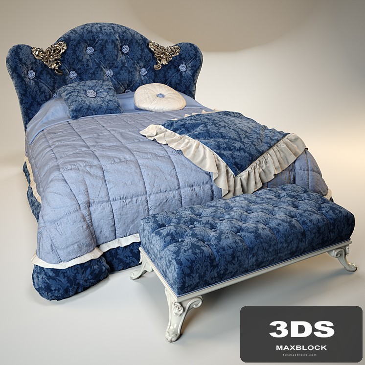 Bed VOLPI Mafalda With Ottoman