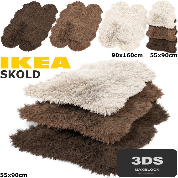 IKEA SKOLD (SKOLD) RUGS SET