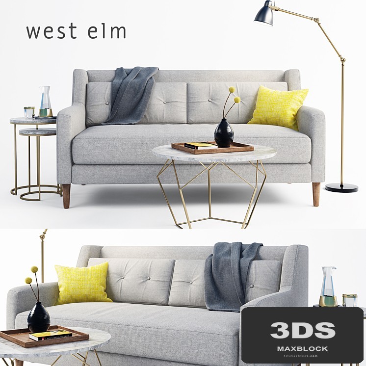west elm sofa set