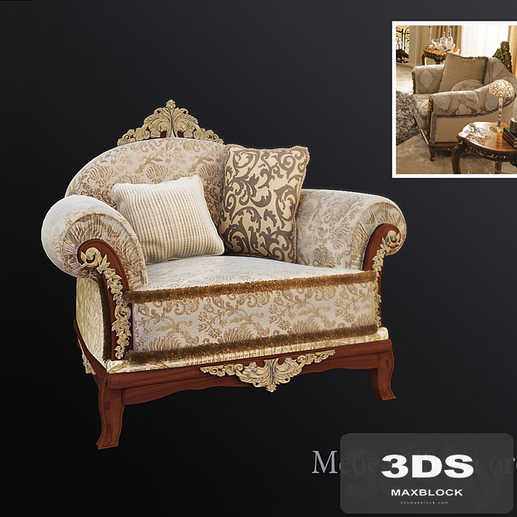 Armchair Treci oro