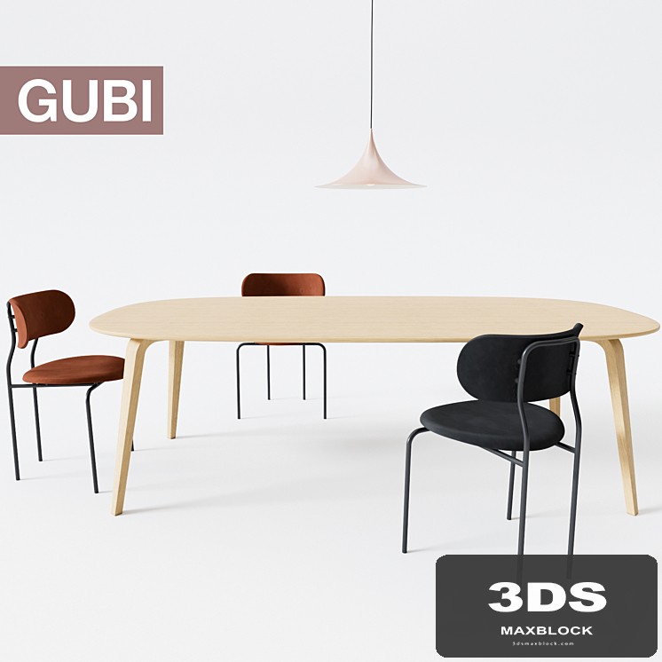 Gubi Coco Chair, Dining Table, Dining Table