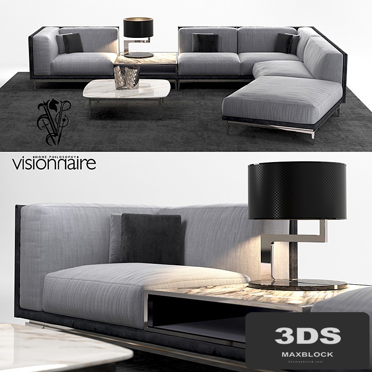 Visionnaire Legend L sofa set