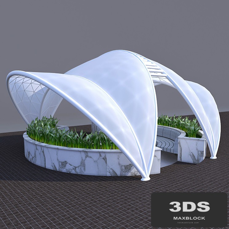 Awning decorative arbor