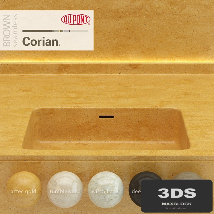 Dupont Corian Kitchen Countertops Brown 4