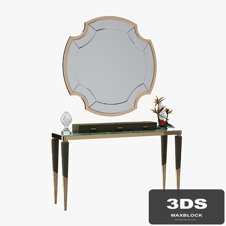 Longhi Odette Console with Graydon Mirror