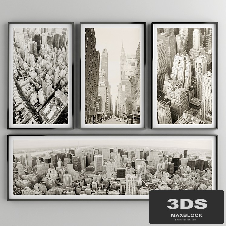 Collection of New York View with Frame
