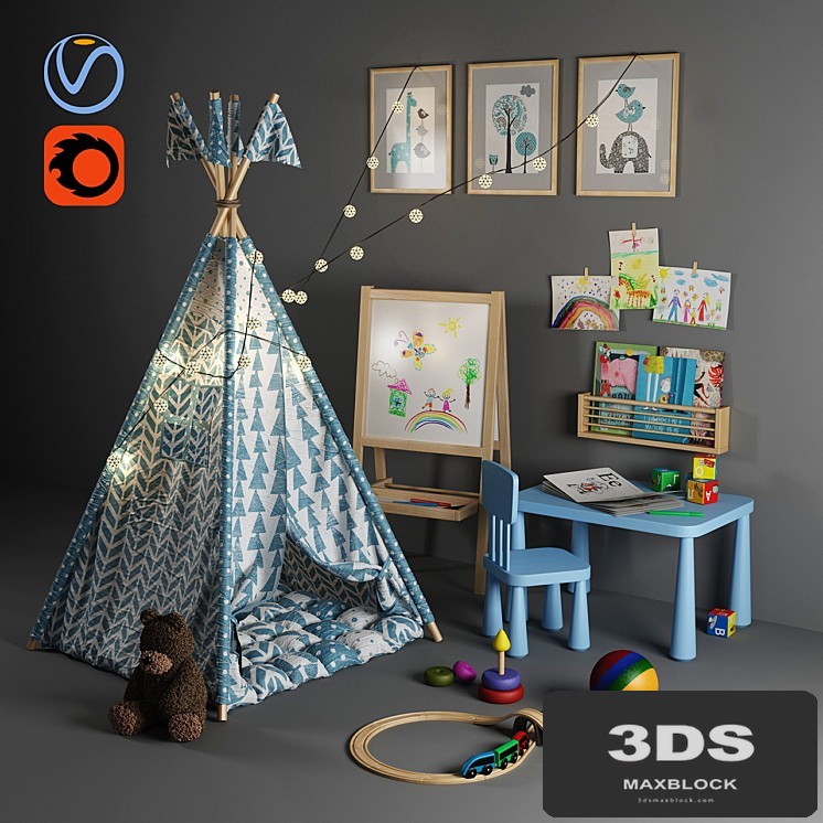 Children's tent-tepee