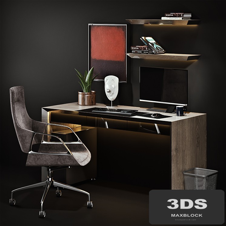 Workplace with Graph Chair