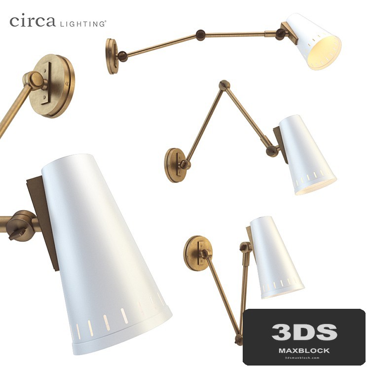 Antonio Adjustable Two Arm Wall Lamp