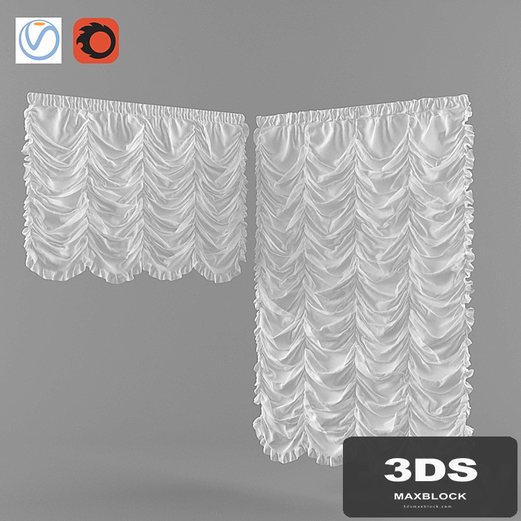 French Curtain Vray + Corona