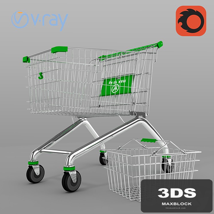 Set of baskets for the store